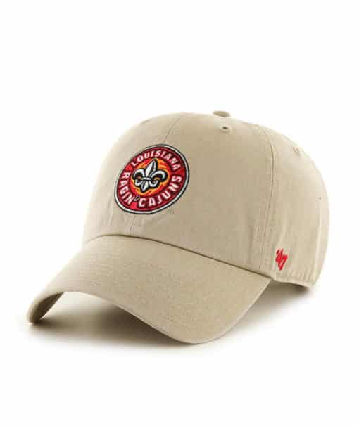 Louisiana Ragin Cajuns 47 Brand Khaki Clean Up Adjustable Hat