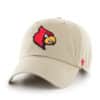 Louisville Cardinals 47 Brand Khaki Clean Up Adjustable Hat