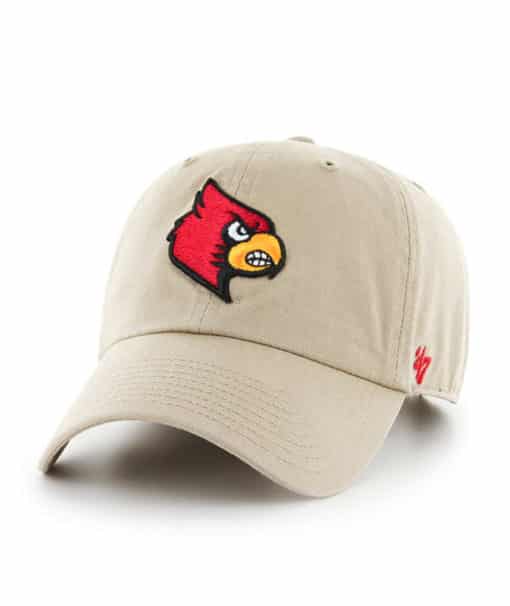 Louisville Cardinals 47 Brand Khaki Clean Up Adjustable Hat