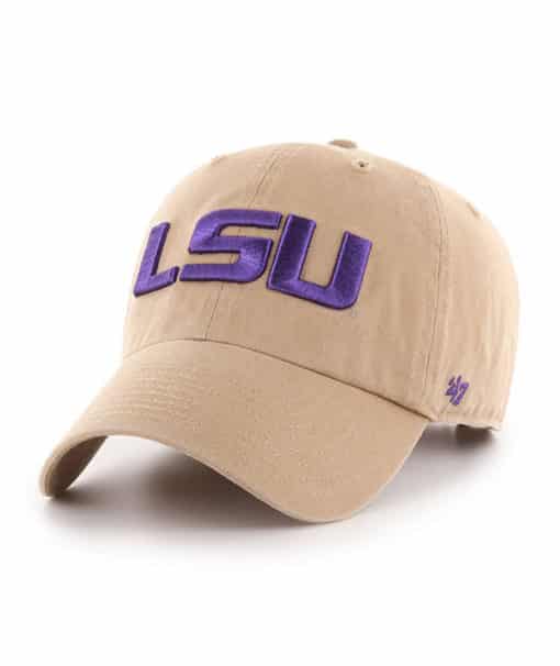 Louisiana State LSU Tigers 47 Brand Khaki Clean Up Adjustable Hat ...