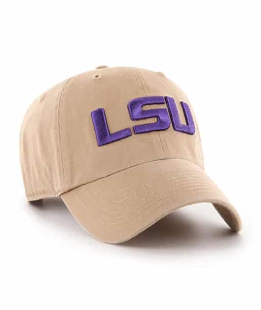 Louisiana State LSU Tigers 47 Brand Khaki Clean Up Adjustable Hat