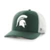 Michigan State Spartans 47 Brand Dark Green White Mesh Trucker Snapback Hat