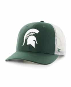 Michigan State Spartans 47 Brand Dark Green White Mesh Trucker Snapback Hat