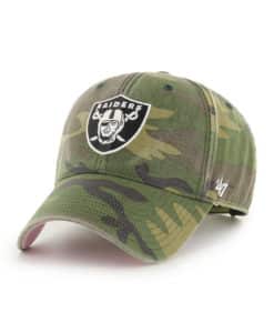 Las Vegas Raiders 47 Brand Legend Green Camo MVP Snapback Hat