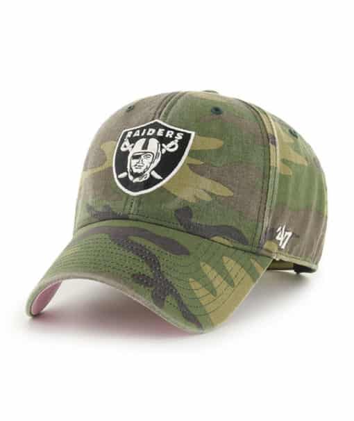 Las Vegas Raiders 47 Brand Legend Green Camo MVP Snapback Hat