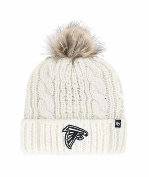 Atlanta Falcons Women's 47 Brand White Cream Meeko Cuff Knit Hat