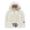 Jacksonville Jaguars Women's 47 Brand White Cream Meeko Cuff Knit Hat