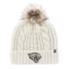 Jacksonville Jaguars Women's 47 Brand White Cream Meeko Cuff Knit Hat