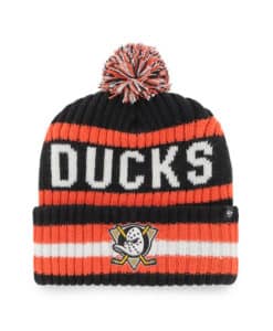 Anaheim Ducks 47 Brand Black Bering Cuff Knit Hat