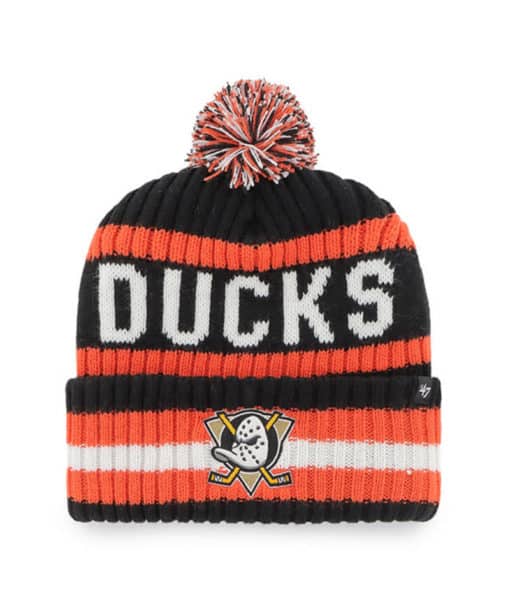 Anaheim Ducks 47 Brand Black Bering Cuff Knit Hat