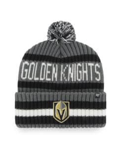 Vegas Golden Knights 47 Brand Charcoal Bering Cuff Knit Hat