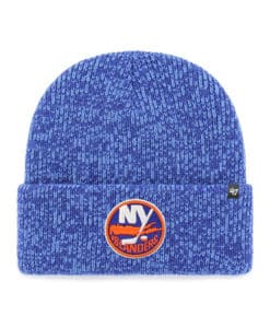 New York Islanders 47 Brand Blue Brain Freeze Cuff Knit Beanie Hat