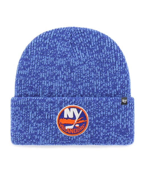New York Islanders 47 Brand Blue Brain Freeze Cuff Knit Beanie Hat