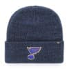St. Louis Blues 47 Brand Navy Brain Freeze Cuff Knit Beanie Hat
