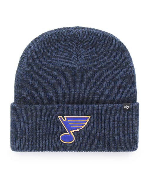 St. Louis Blues 47 Brand Navy Brain Freeze Cuff Knit Beanie Hat