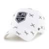 Los Angeles Kings 47 Brand White Confetti Clean Up Adjustable Hat