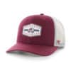 Colorado Avalanche 47 Brand Cardinal White Mesh Trucker Snapback Hat