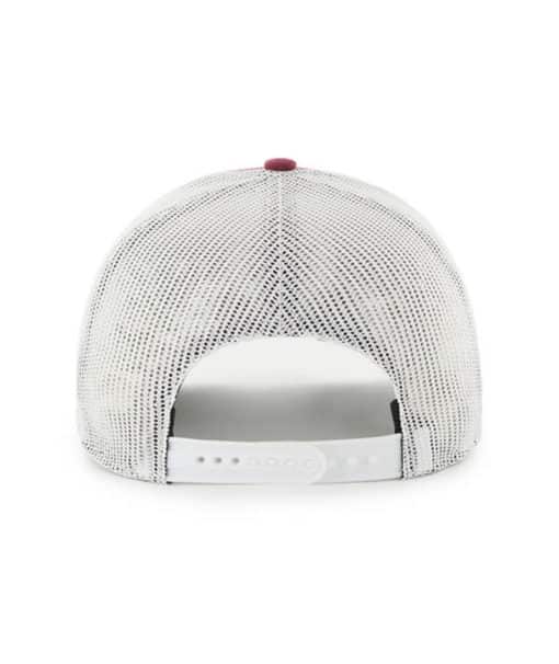 Colorado Avalanche 47 Brand Cardinal White Mesh Trucker Snapback Hat - Image 2