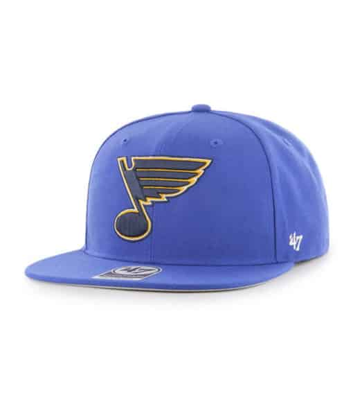St. Louis Blues 47 Brand No Shot Blue Snapback Adjustable Hat