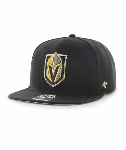 Vegas Golden Knights 47 Brand No Shot Black Snapback Adjustable Hat