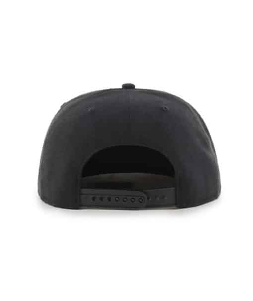 Vegas Golden Knights 47 Brand No Shot Black Snapback Adjustable Hat - Image 2