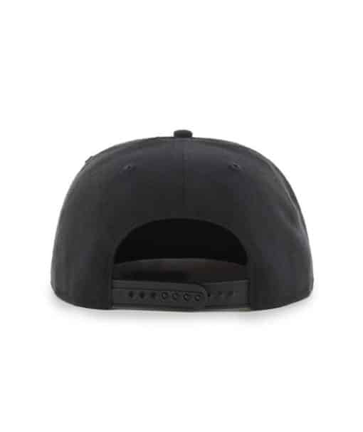 Vegas Golden Knights 47 Brand No Shot All Black Snapback Adjustable Hat - Image 2