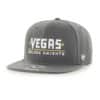 Vegas Golden Knights 47 Brand No Shot Script Charcoal Snapback Hat