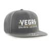 Vegas Golden Knights 47 Brand No Shot Script Charcoal Snapback Adjustable Hat