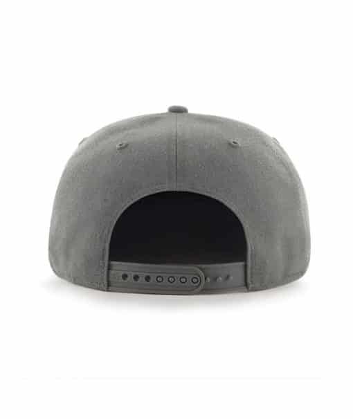 Vegas Golden Knights 47 Brand No Shot Script Charcoal Snapback Adjustable Hat - Image 2