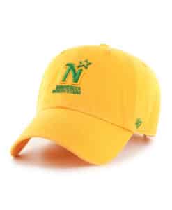 Minnesota North Stars 47 Brand Yellow Gold Clean Up Adjustable Hat