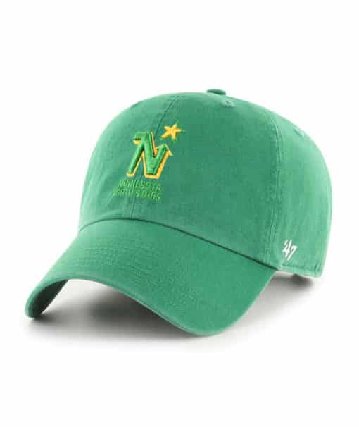 Minnesota North Stars 47 Brand Green Clean Up Adjustable Hat