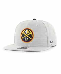 Denver Nuggets 47 Brand Gray Boreland Adjustable Snapback Hat