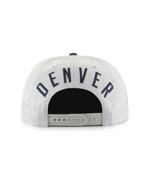 Denver Nuggets 47 Brand Gray Boreland Adjustable Snapback Hat - Image 2