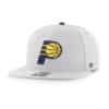 Indiana Pacers 47 Brand Gray Boreland Adjustable Snapback Hat