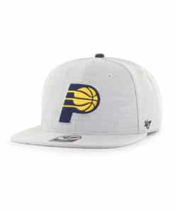 Indiana Pacers 47 Brand Gray Boreland Adjustable Snapback Hat