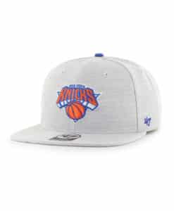 New York Knicks 47 Brand Gray Boreland Adjustable Snapback Hat