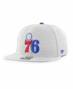 Philadelphia 76ers 47 Brand Gray Boreland Adjustable Snapback Hat