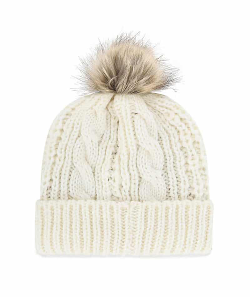 Golden State Warriors Women's 47 Brand White Cream Meeko Cuff Knit Hat ...