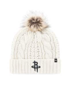 Houston Rockets Women's 47 Brand White Cream Meeko Cuff Knit Hat