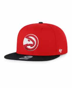 Atlanta Hawks 47 Brand Red No Shot Adjustable Snapback Hat
