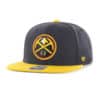 Denver Nuggets 47 Brand Navy Yellow No Shot Adjustable Snapback Hat