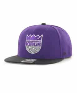 Sacramento Kings 47 Brand Purple Black No Shot Adjustable Snapback Hat