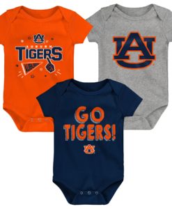 Auburn Tigers Baby 3 Pack Onesie Creeper Set