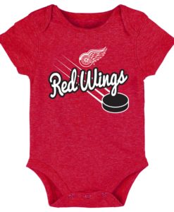 Upcycled Red Wings Baby Tee *MADE TO ORDER* - Tonguetied Apparel