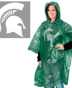 Michigan State Spartans Hooded Rain Poncho