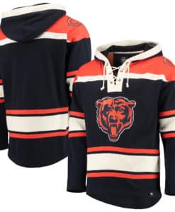 Chicago Bears Men's 47 Brand Classic Navy Pullover Jersey Hoodie