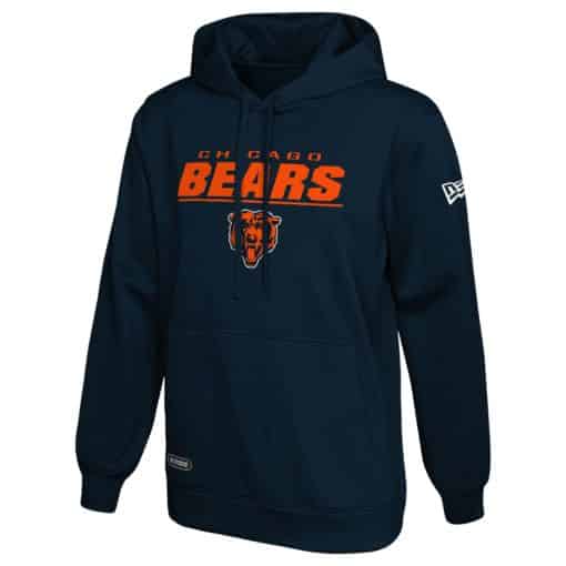 Chicago Bears Men's New Era Navy Stated Pullover Hoodie