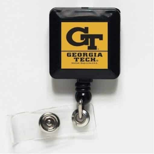 Georgia Tech Yellow Jackets Yellow Retractable Badge Holder