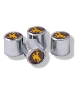 Wyoming Cowboys Tire Valve Stem Caps