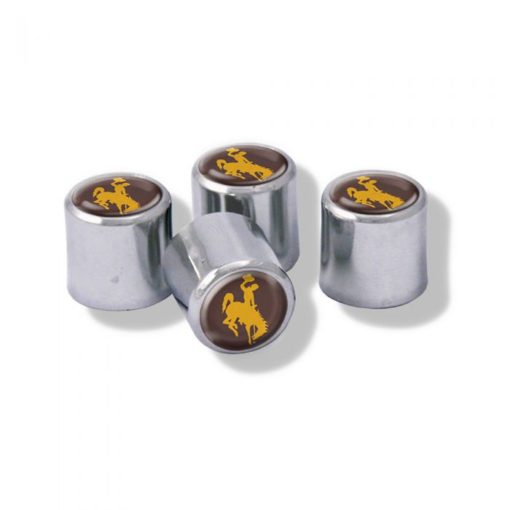 Wyoming Cowboys Tire Valve Stem Caps